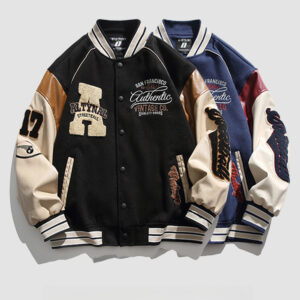 Spring And Autumn Couple Baseball American Street Pilot Jacket, Niche Casual Loose Jacket For Men - Herrenbekleidung
