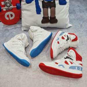 Putian High Top First Layer Cowhide Basketball Color Block Unisex Couple Casual Sports Skateboard Shoes - Schuhe