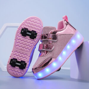Double Inline Row Wheels, Transformable Shoes, Skates, Roller Shoes For Kids Wheels, , Skates, - Schuhe | Technik & Gadgets