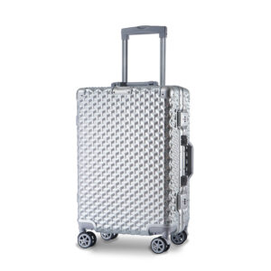 Ready To Carry Luggage Universal Wheel Aluminum Trolley Suitcase Three Piece Set Large Capacity PC Fashion Trolley Case - ...