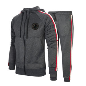 Men’s Clothing sports and leisure hooded sweatshirt suit large size cardigan retro men's two piece set wholesale - Herrenb...