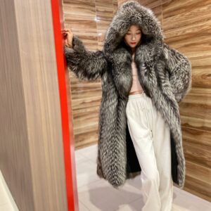 Women's Clothing Autumn And Winter Fur Coat Long Coat Fashion Hooded Coat Winter Windbreaker - Damenbekleidung