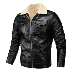 Men's autumn and winter new hooded youth men's leather jacket - Herrenbekleidung | Technik & Gadgets