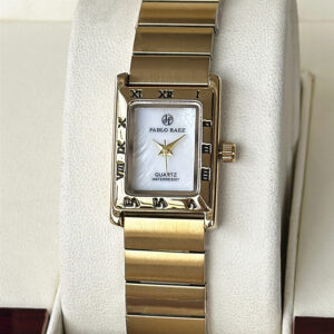 New Medieval Style Steel Belt Women's Watch Temperament Workplace Waterproof Square Gold Quartz Watch Advanced Sense Retro...