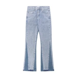 [UrbanStitch] Men's Washed Jeans - Light Wash Straight Fit | High Street Hip Hop Pants - Herrenbekleidung