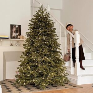 Premium PE Christmas Tree – Auto-Shaping Branches (1.5M/1.8M/2.1M/2.4M, Pre-Lit Options, Ultra-Dense Needles For Realistic...