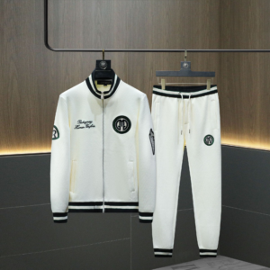 Men's Clothing Casual Sports Suit Embroidered Round Neck Sweater Suit Men's Casual Suit Spring And Autumn Clothes - Herren...