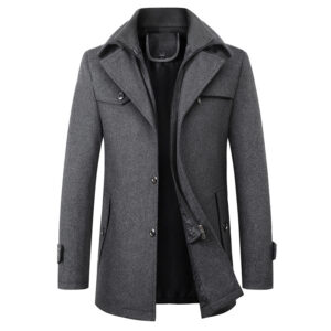 Men's Clothing Coat Men Business Casual Fashion Men's Thick Warm Oversized Men's Trenchcoat - Herrenbekleidung