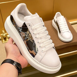 New's New Fashion Trend, Light Luxury, Women's Head, White Shoes, Men's Leather, Height Increasing, Thick Soled - Schuhe