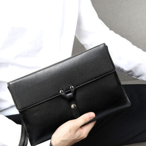 Men's Clutch Bag Wrist Bag Real Cowhide Man Holding Bag Soft Leather Envelope Business Hand Holding Baotou Layer Cowhide W...