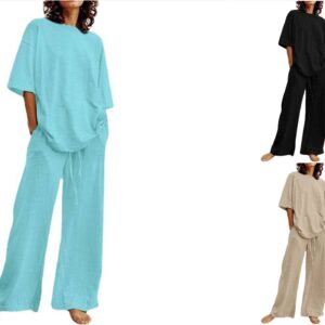 Lightweight Cotton Linen Lounge Set Women's... - Andere Sportarten | Technik & Gadgets