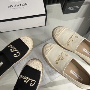 Cost performance 2024 New Xiaoxiangfeng Grass Weaving Fisherman's Women's Summer Canvas Lazy People Kick on Linen Single ...