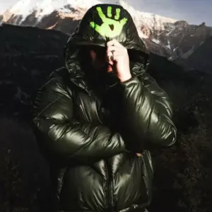 Thermal Cotton Padded Jacket With Thickened Patchwork Embroidery, Loose-Fit Unisex Puffer Coat - Herrenbekleidung