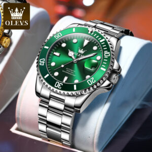 2023 New Hot Selling Lao Ou Li Shi Premium Watch Glow Waterproof Lux Green Water Ghost Mechanical Watch Men's Watch Busine...