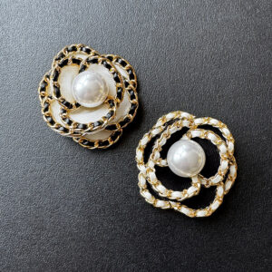 French-style Elegant Woven Camellia Brooch, Light Luxury Fabric Floral Coat Pin, Vintage Autumn And Winter Corsage ！ ！ - H...