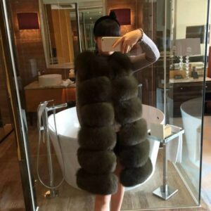 Women's Fox Fur Fur Vest New Medium Long Vest - Damenbekleidung | Technik & Gadgets