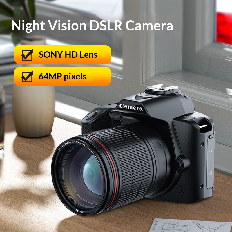 Retro CCD Camera – 64MP HD Photography, Beginner-Friendly Travel Vlog Camera, Compact & Lightweight (Auto Focus, 4K Video,...