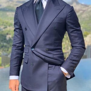 Men's Blue Business Casual Suit Summer Suit Groom's Best Man Suit Two-piece - Herrenbekleidung | Technik & Gadgets