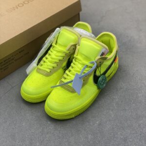 The Sports Shoes Are Selling Well. They Are Comfortable And Breathable. Air Force 1 Low Fluorescent Green, Suitable For Bo...