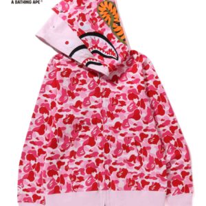A BATHING APE ABC Camo Shark Full Zipper Double Layer Hoodie High Quality Pure Cotton Version SHARK FULL ZIP HOODIE MENS A...