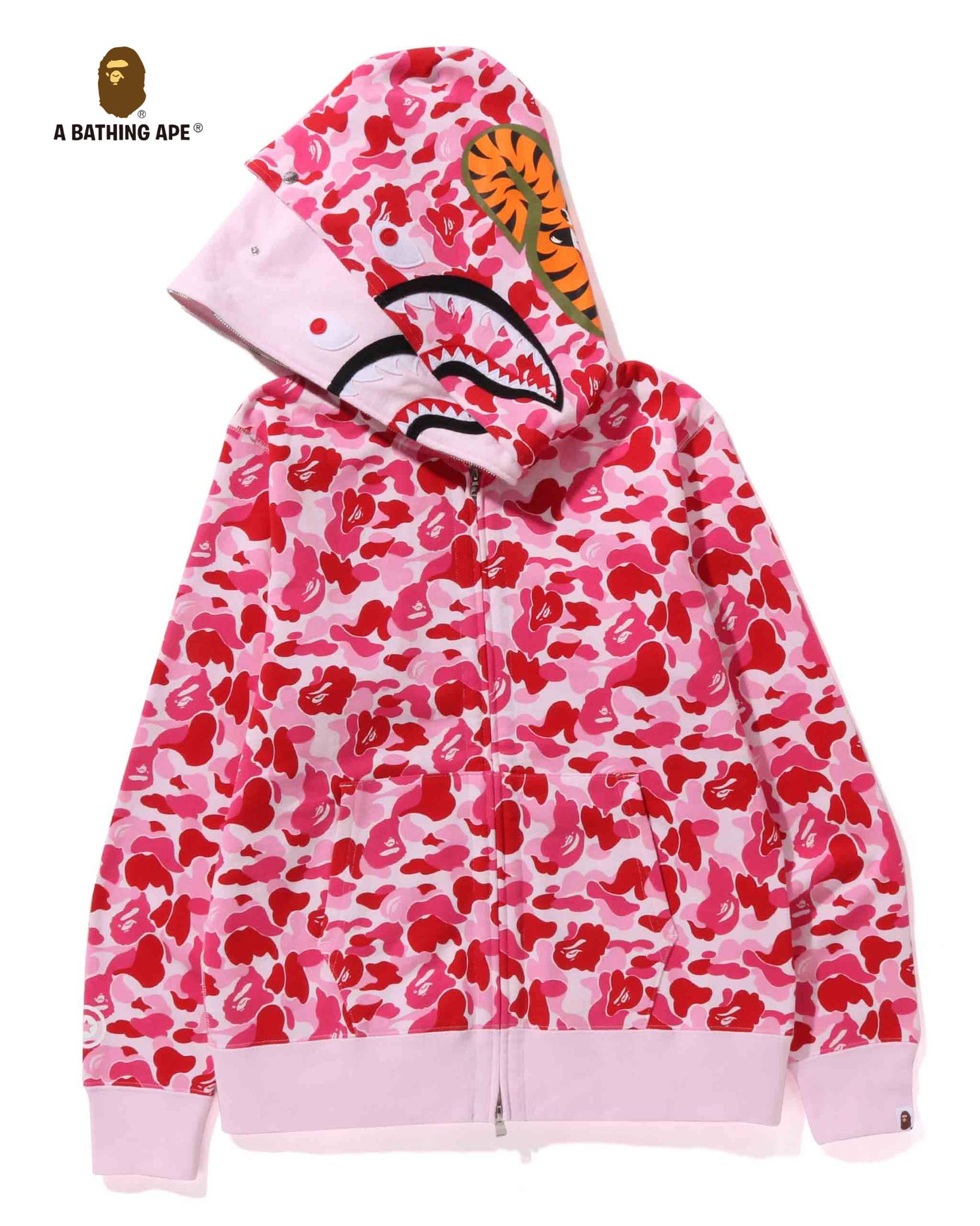 A BATHING APE ABC Camo Shark Full Zipper Double Layer Hoodie High Quality Pure Cotton Version SHARK FULL ZIP HOODIE MENS A...