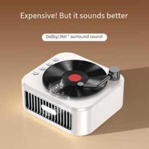 Portable Speakers Retro Vinyl Bluetooth Audio... - Computer | Computer