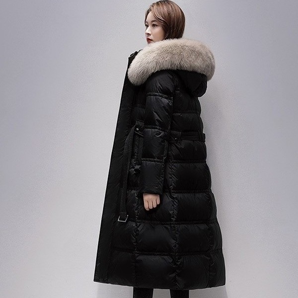 Women's Clothing fur collar Warm jacket jacket for women high end women's mid length 2023 new style fashionable loose thic...