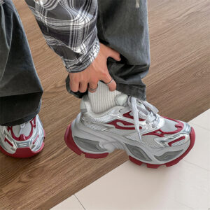 Paar-Papa-Schuhe für Frauen, höhenverstärkende Casual 2025 Neuer Trend Leichte, atmungsaktive, dicke Sohle, vielseitige Sn...