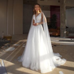 Women's hot selling sexy deep V high slit backless high waist slim tail wedding dress bridesmaid evening dress - Damenbekl...
