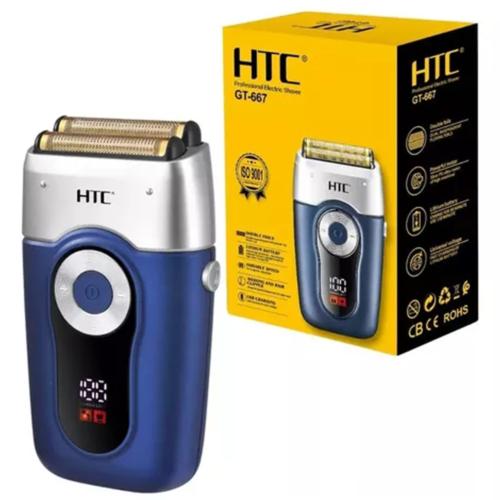 HTC GT-667 Rechargeable LCD Display Professional Zero Cutting Men Shaver Bald Head Hair Clipper - Kochen | Technik & Gadgets
