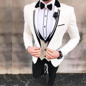 Men's Business Casual suit Men mix groom best man three-piece suit banquet wedding suit - Herrenbekleidung