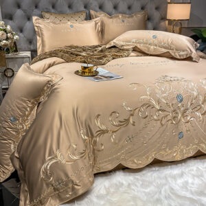 2/3/4pcs Bedding Sets High End Atmospheric Ice Silk Quilt Cover Pure Cotton Wedding Bedding - Waschen & Reinigen