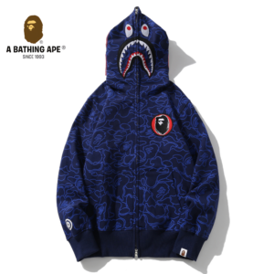 A BATHING APE ABC CAMO High Quality Pure Cotton Version 30th Anniversary SHARK FULL ZIP HOODIE MENS AND WOMEN - Herrenbekl...