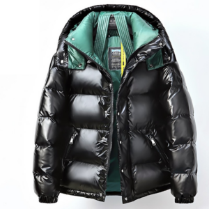 Men's Clothing Bright Coat Jacket Men's Short Winter Couple Hooded Thick Warm Jacket - Herrenbekleidung | Technik & Gadgets