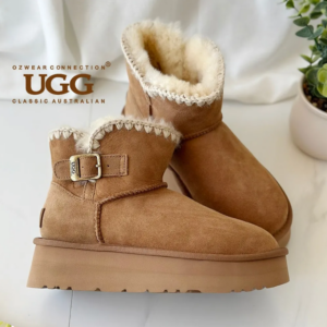 OZWEAR ESKIMO BUCKLED PLATFORM MINI BOOTS 4CM OB818P - Schuhe | Technik & Gadgets