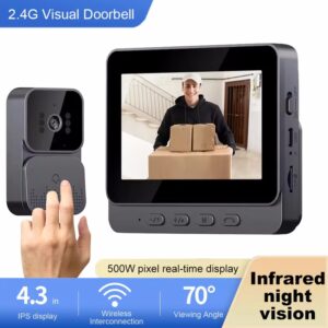 Doorbell Video Camera 2.4G Wifi IR Wireless Motion Detection Alarm Security Smart Home Door Bell Two-Way Intercom - Computer