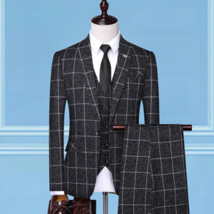 Man's Clothing 2024 New Business Casual Suit Men Two-Piece Suit Groom Best Man Wedding Banquet Dress Suit Man - Herrenbekl...