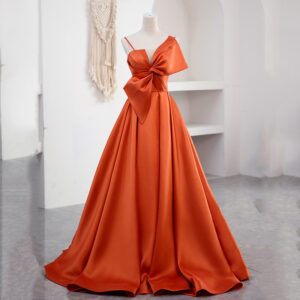 Women's evening dress host temperament long slim satin suspenders bride toast dress bridesmaid dress - Damenbekleidung