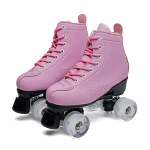 Adult Double-row Skates Children's Four-wheel Skates Adult Men's And Women's Roller Skates Flash - Andere Sportarten