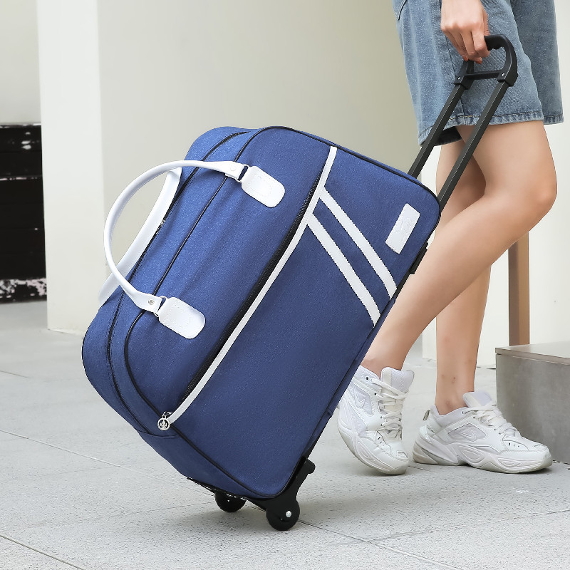 Lightweight and waterproof drawstring foldable short distance travel bag, luggage bag with large capacity - Taschen