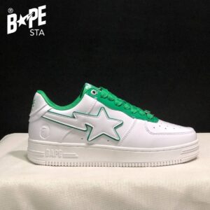A BATHING-APE Classic Marvel-Lacquer Leather Splicing Fashion Board Shoes Air Force No.1 Board Shoes Unisex - Schuhe
