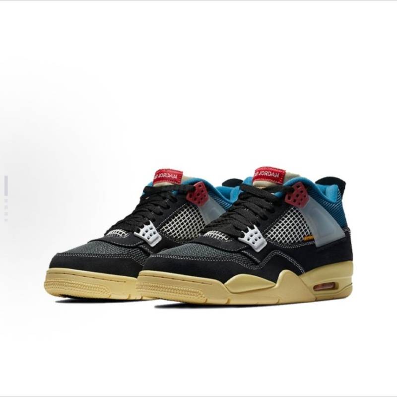 nike Air Jordan 4 Air Cushion Sneakers Men's And Women's Lightweight Casual Mesh Breathable Running Shoes Colorblocking - ...