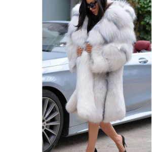 Women's Clothing Hooded Long Fashion Fur Jacket Women - Damenbekleidung | Technik & Gadgets