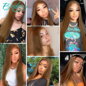 13*4 Lace Headgear Human Hair Color #8 Human Hair lace frontal wigs - Haircare Products | Technik & Gadgets