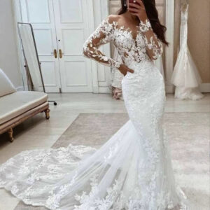 Women's Clothing fishtail wedding dress new style sexy temperament slim backless figure soft yarn fashionable sexy lace - ...