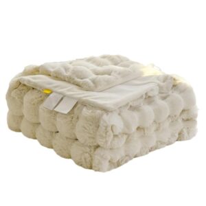 High weight thickened warm in autumn and winter, rabbit plush lunch nap gift blanket, cover blanket - Waschen & Reinigen