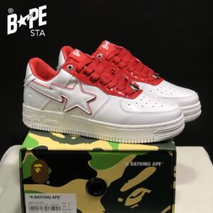 A BATHING-APE Classic Marvel-Lacquer Leather Splicing Fashion Board Shoes Air Force No.1 Board Shoes Unisex - Schuhe