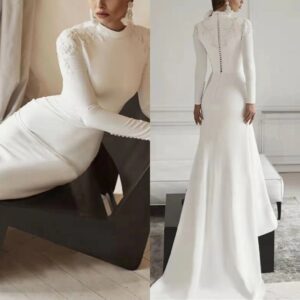 Women's Clothing Long Sleeved Fashion Trend Travel Wedding Dress - Damenbekleidung | Technik & Gadgets