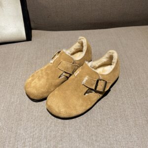 New Leather Suede Casual Shoes Big Toe Cotton Harken Winter Women's Shoes, Outer Wear Plush Shoes - Schuhe