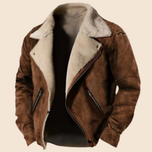 ​Men's Plus Size Winter Fleece Lined Zip Up Jacket With Stand Collar, Thickened Casual Outerwear For Street Style​ - Herre...